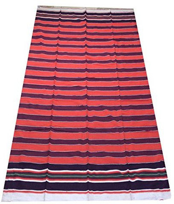 Shreejee Multicolor Cotton Dhurrie(5 ft,  X 7 ft, Rectangle)