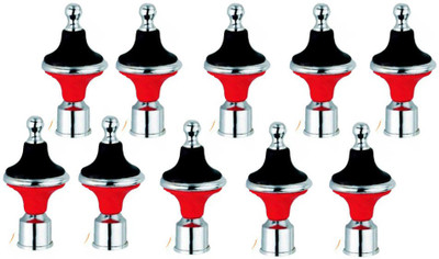 GROWNIX Red, Black Rod Rail Bracket Metal(Pack of 10)