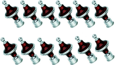 GROWNIX Maroon Rod Rail Bracket Metal(Pack of 6)