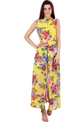 My Swag Women Maxi Yellow Dress