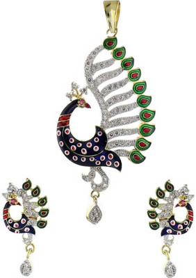 NAKIT Alloy Gold-plated Multicolor Jewellery Set(Pack of 1)