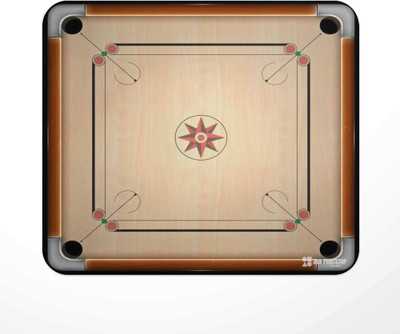 Jbn Carrom Board | Premium Gaming Mousepad | Anti-Slip Rubber Base Non Slip Base Mousepad(Multicolor)