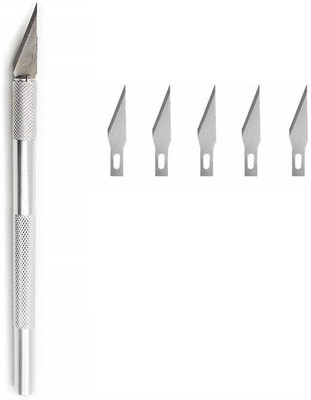 Tech-X NA Metal Grip Hand-held Paper Cutter(Set Of 1, Silver)