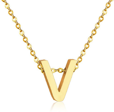 The Dance Bible The Dance Bible 'V' Gold Color Letter Name Initial Charms Necklace Pendant | Personalized Gifts | Fashion Jewelry for Women and Girls Gold-plated Alloy Pendant