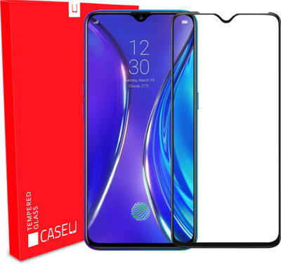 Case U Edge To Edge Tempered Glass for Realme XT, Realme X2(Pack of 1)