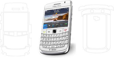 Mudshi Front and Back Screen Guard for Blackberry 9780(Pack of 2)