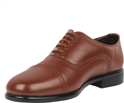 Awadh Police Uniform Lace Up Shoes Derby For Men(Tan)