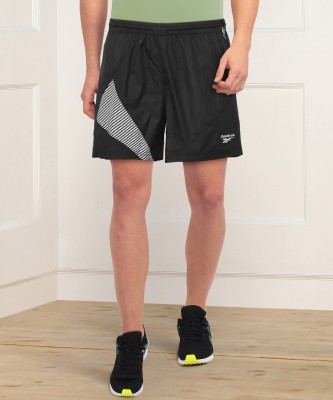 REEBOK CLASSICS Printed Men Black Sports Shorts