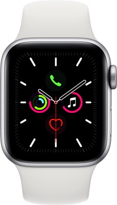 APPLE Watch Series 5 GPS MWV62HN/A 40 mm Silver Aluminium Case with White Sport Band