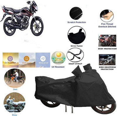 QualityBeast Two Wheeler Cover for TVS(Phoenix 125, Black)