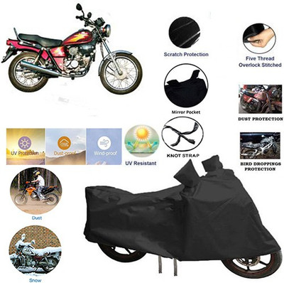 QualityBeast Two Wheeler Cover for Hero(Black)