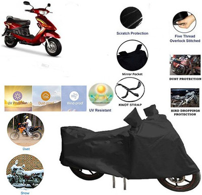 QualityBeast Two Wheeler Cover for Indus(Yo Spark, Black)