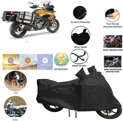 QualityBeast Two Wheeler Cover for Aprilia(Black)