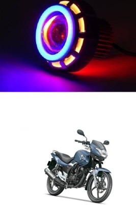 PRTEK LED Headlight Lens Projector 0112 Headlight Motorbike LED for Suzuki (12 V, 35 W)(GS 150R, Pack of 1)