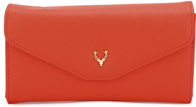 Allen Solly Women Orange Artificial Leather Wallet5 Card Slots