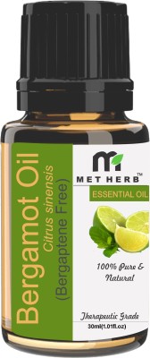 Metherb Bergamot Oil - Natural, Pure & Undiluted(30 ml)