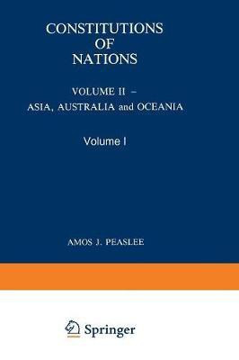 Constitution of Nations - Asia, Australia and Oceania(English, Paperback, unknown)