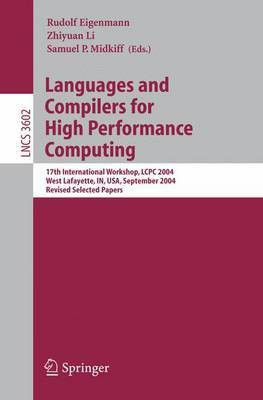 Languages and Compilers for High Performance Computing(English, Electronic book text, Eigenmann Rudolf)