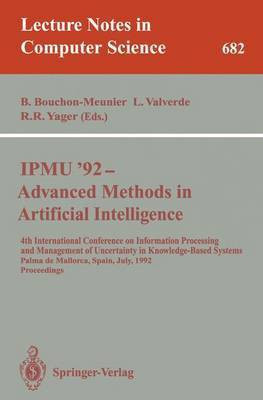 IPMU'92 - Advanced Methods in Artificial Intelligence(English, Paperback, unknown)
