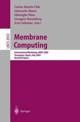 Membrane Computing(English, Electronic book text, Mart n Vide Carlos)