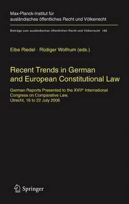 Recent Trends in German and European Constitutional Law(English, Electronic book text, unknown)