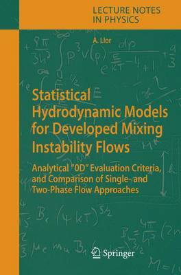 Statistical Hydrodynamic Models for Developed Mixing Instability Flows(English, Electronic book text, Llor Antoine)