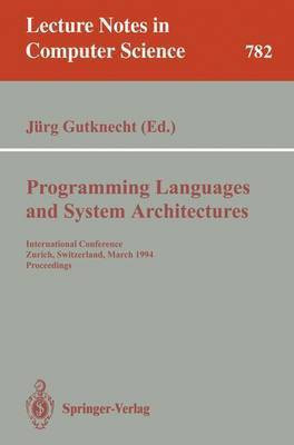 Programming Languages and System Architectures(English, Paperback, unknown)