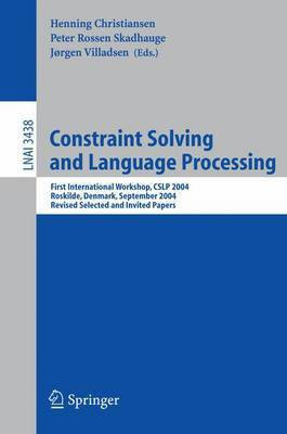 Constraint Solving and Language Processing(English, Electronic book text, Christiansen Henning)