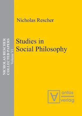 Studies in Social Philosophy(English, Electronic book text, Rescher Nicholas)