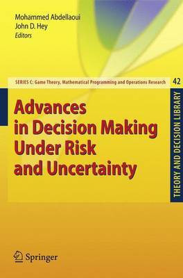 Advances in Decision Making Under Risk and Uncertainty(English, Electronic book text, Abdellaoui Mohammed)