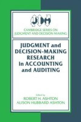 Judgment and Decision-Making Research in Accounting and Auditing(English, Paperback, unknown)