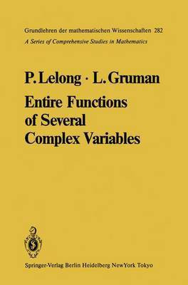 Entire Functions of Several Complex Variables(English, Hardcover, Lelong Pierre)