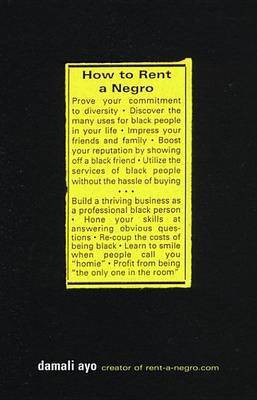 How to Rent a Negro(English, Electronic book text, ayo damali)