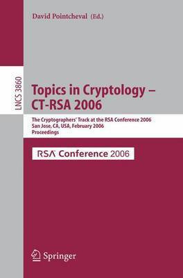 Topics in Cryptology Ctrsa 2006(English, Electronic book text, Pointcheval David)