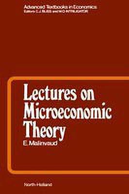 Lectures on Microeconomic Theory: Volume 2(English, Hardcover, Malinvaud E.)