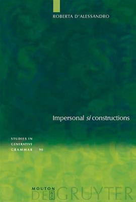 Impersonal "si" constructions(English, Electronic book text, D'Alessandro Roberta)
