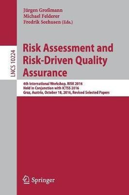 Risk Assessment and Risk-Driven Quality Assurance(English, Paperback, unknown)