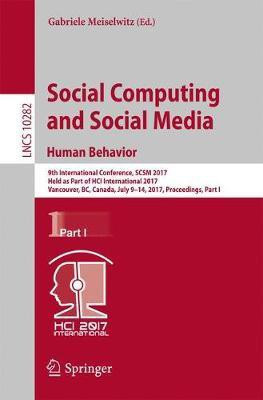 Social Computing and Social Media. Human Behavior(English, Paperback, unknown)