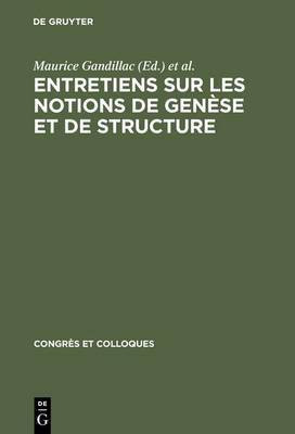 Entretiens Sur Les Notions de Genese Et de Structure(French, Hardcover, unknown)