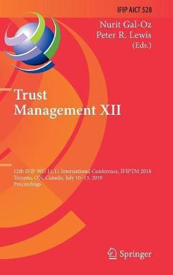 Trust Management XII(English, Hardcover, unknown)