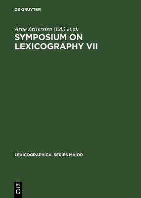 Symposium on Lexicography VII(English, Electronic book text, unknown)