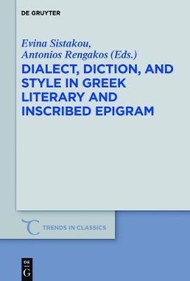 Dialect, Diction, and Style in Greek Literary and Inscribed Epigram(English, Hardcover, unknown)