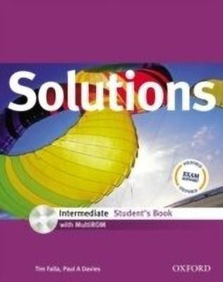 Solutions: Intermediate: Student's Book with MultiROM Pack(English, Mixed media product, Falla Tim)