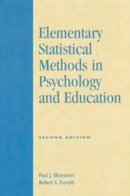 Elementary Statistical Methods in Psychology and Education(English, Paperback, Blommers Paul J.)