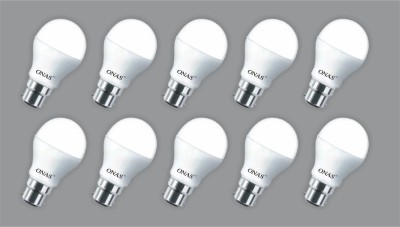 Onas 9 W Standard B22 LED Bulb(White, Pack of 10)