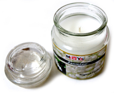 ME&YOU Aroma Jar Candle Jasmine Flavor Candle(White, Pack of 1)