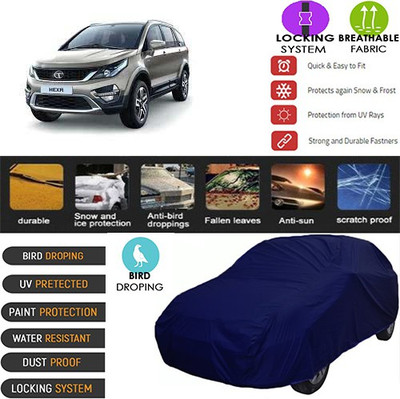 CREEPER Car Cover For Tata Hexa (With Mirror Pockets)(Blue, For 2018, 2019 Models)
