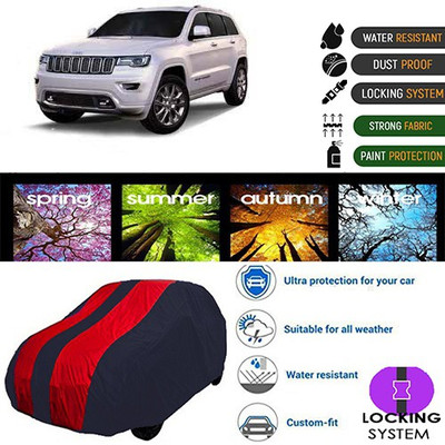 CREEPER Car Cover For Mahindra Jeep (With Mirror Pockets)(Maroon, Blue, For 2018, 2019 Models)