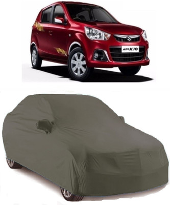 Gargi Traders Car Cover For Maruti Suzuki Alto K10 (With Mirror Pockets)(Grey)