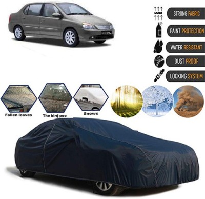 Bristle Car Cover For Tata Indigo XL (With Mirror Pockets)(Blue, For 2018, 2019 Models)